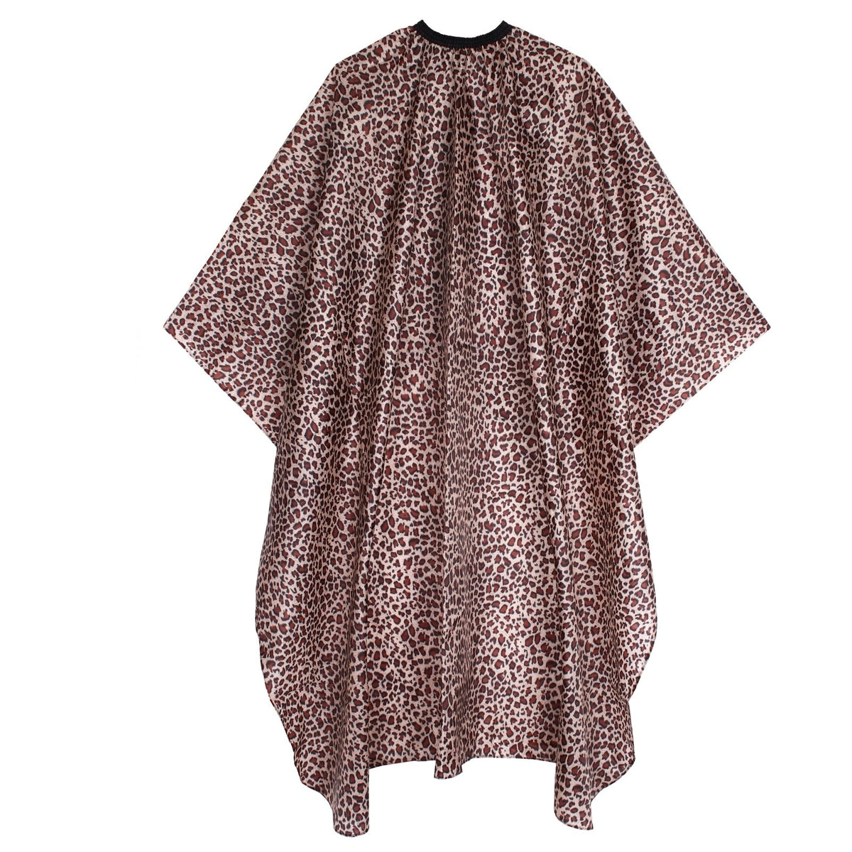 Aihopesto Waterproof Leopard Barber Cape 64&quot;X56&quot; - Adjustable Neckline Hair Cutting Cape