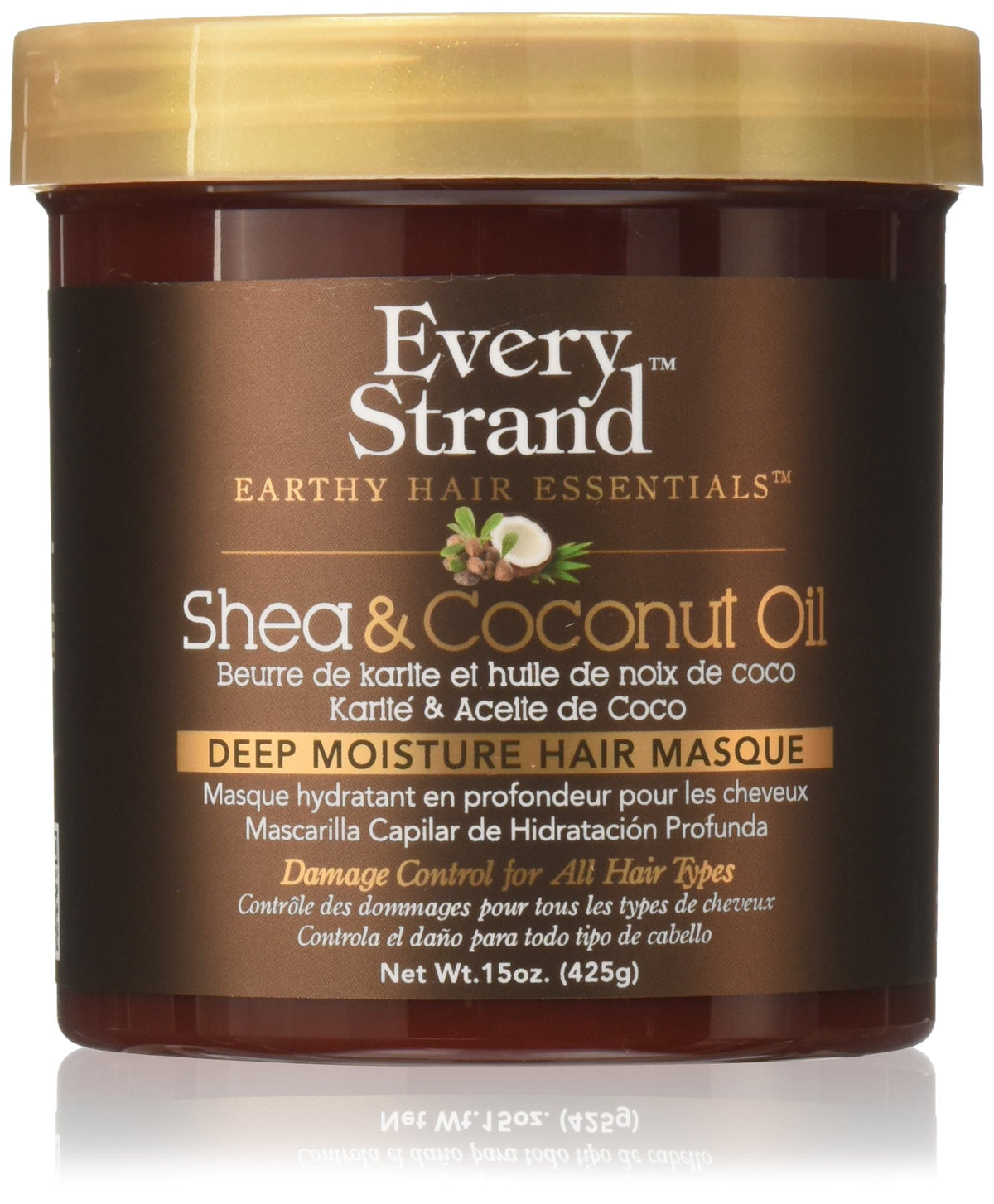 Every Strand Shea And Coconut Oil Deep Hair Masque, 15 Ounce - Nourishing Hair Treatment