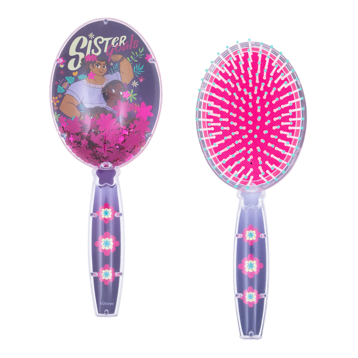 Luv Her Encanto Hair Brush - Magical Sparkling Stars For Kids Ages 3+, Purple