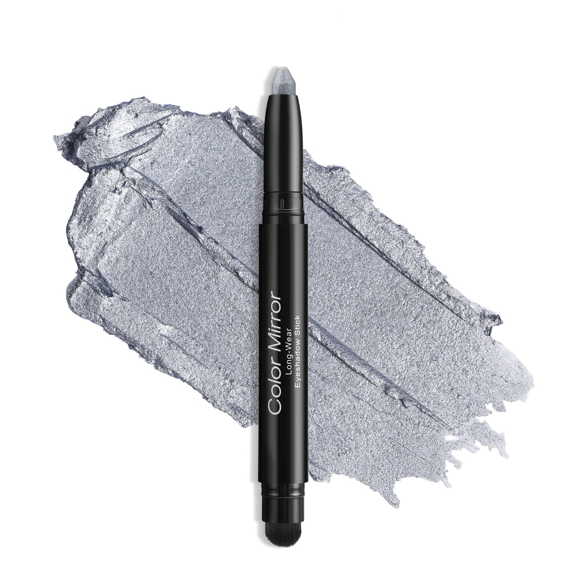 Color Mirror Silver Shimmer Longwear Cream Eye Shadow Stick, Waterproof & Smudge-Proof, 0.47 Oz