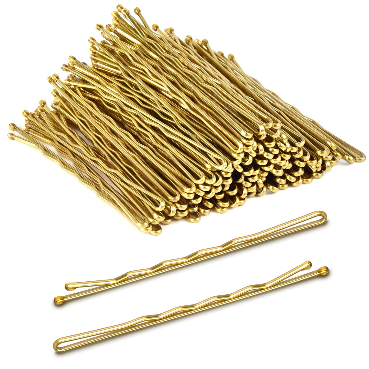 Morgles Jumbo Blonde Bobby Pins 2.75&quot; - 120 Count Long Hair Pins For Thick Hair