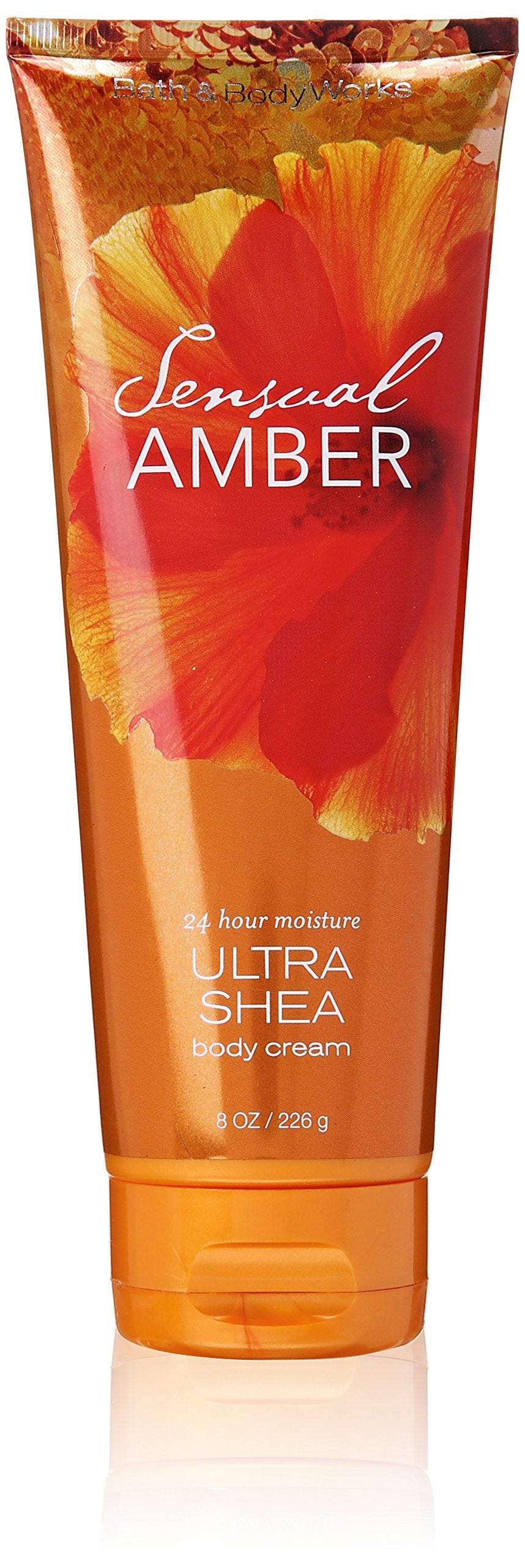 Bath & Body Works Sensual Amber Ultra Shea Body Cream, 8.5 Oz - Golden Hydration