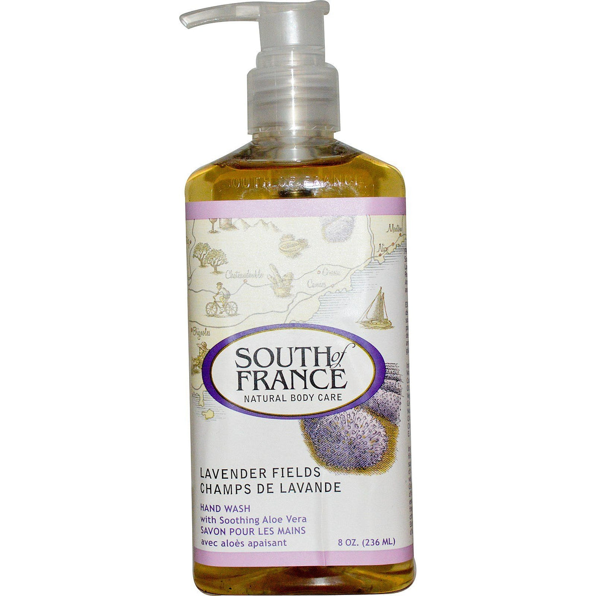 South Of France Lavender Fields Hand Wash - 1 Count, Natural Fragrance, Gentle Cleanser