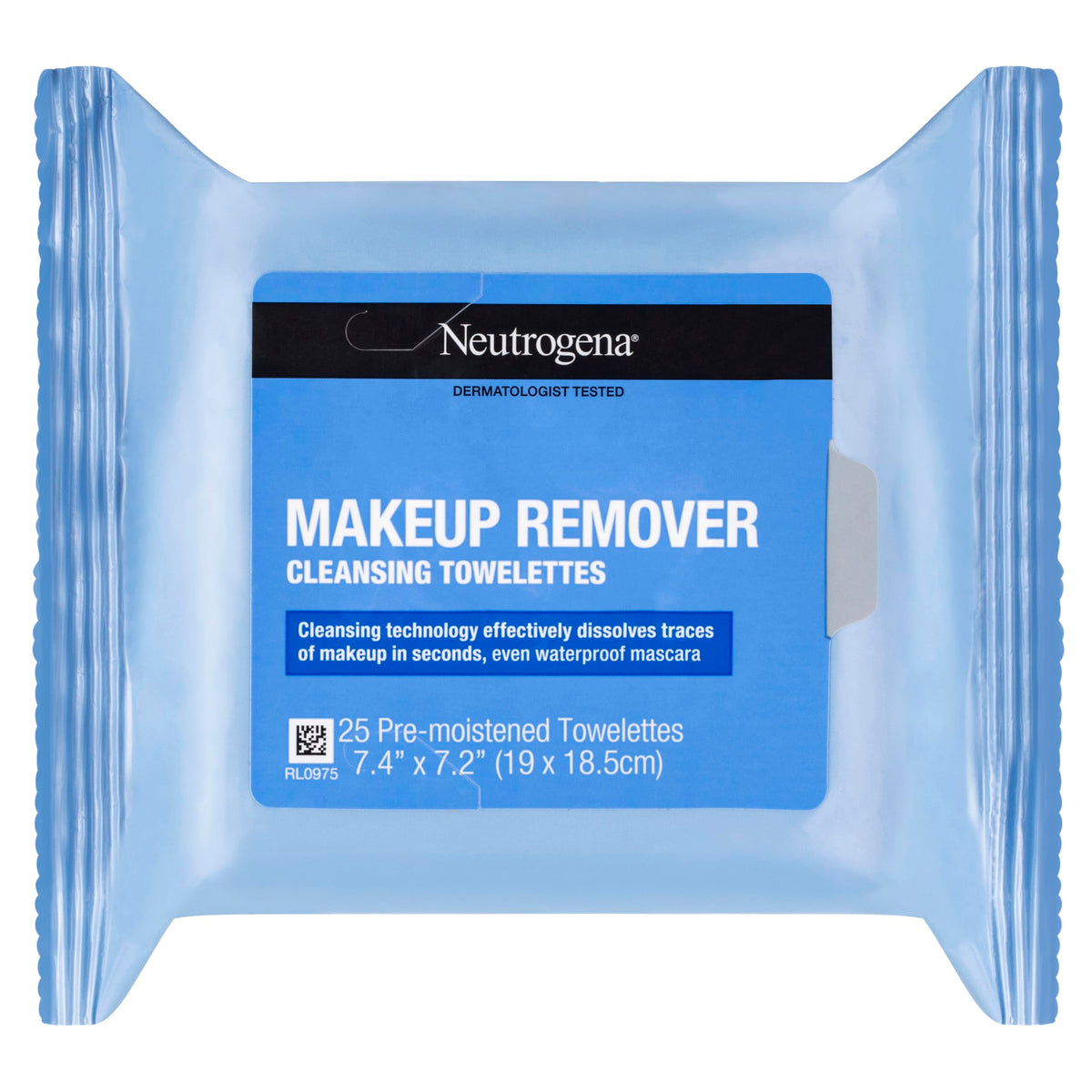 Neutrogena Makeup Remover Wipes, Alcohol-Free Facial Cleanser Towelettes, 25 Count