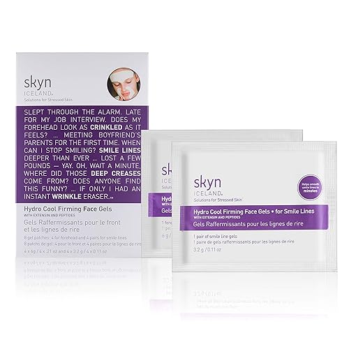 Skyn Iceland Hydro Cool Firming Face Gels, Cranberry, 8 Count, 0.13 Ounce Each