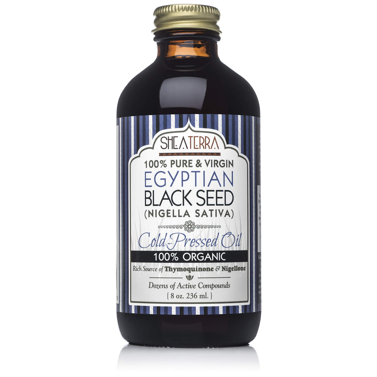 Shea Terra Egyptian Black Seed Oil - 8 oz Cold Pressed, All Natural, Boosts Immunity & Hair Growth