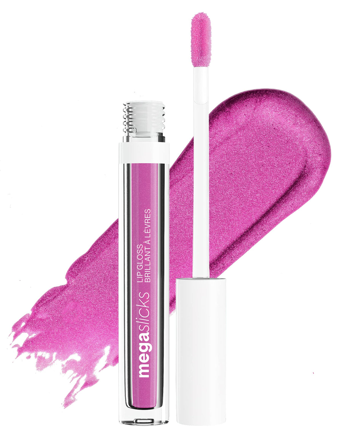 Wet N Wild Mega Slicks Lip Gloss - Long Lasting, Hyaluronic Acid, High Shine, Berried Treasure