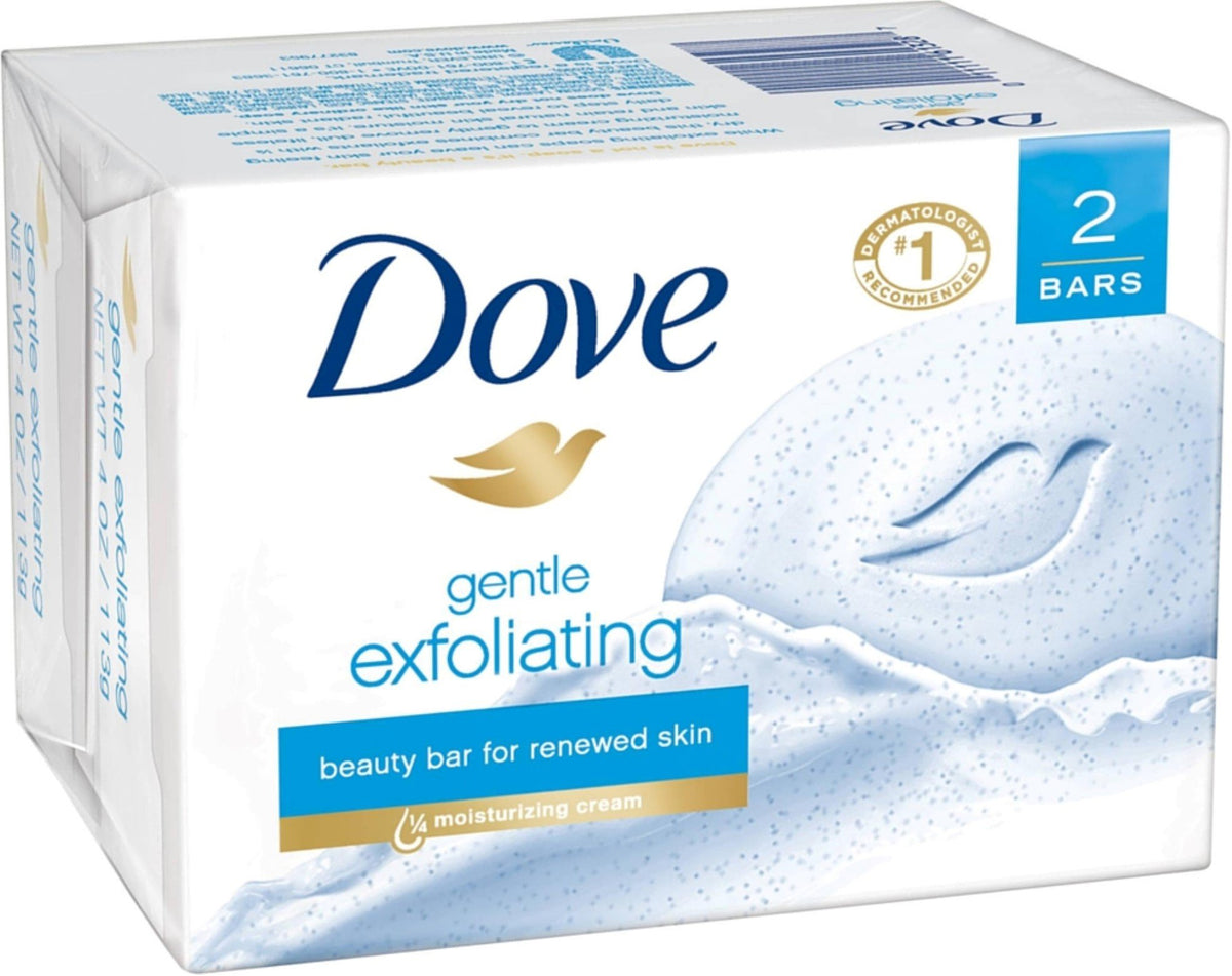 Dove Gentle Exfoliating Beauty Bars, 4.25 Oz, 11-Pack For Smooth, Radiant Skin