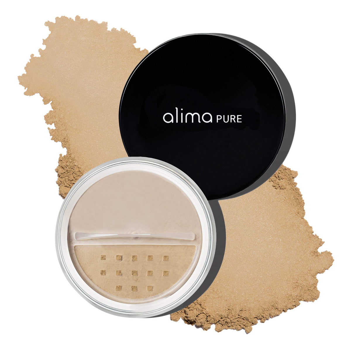 Alima Pure Matte Foundation - Olive 4, Loose Mineral Powder, Oil-Free, Full Coverage, 0.16 Oz