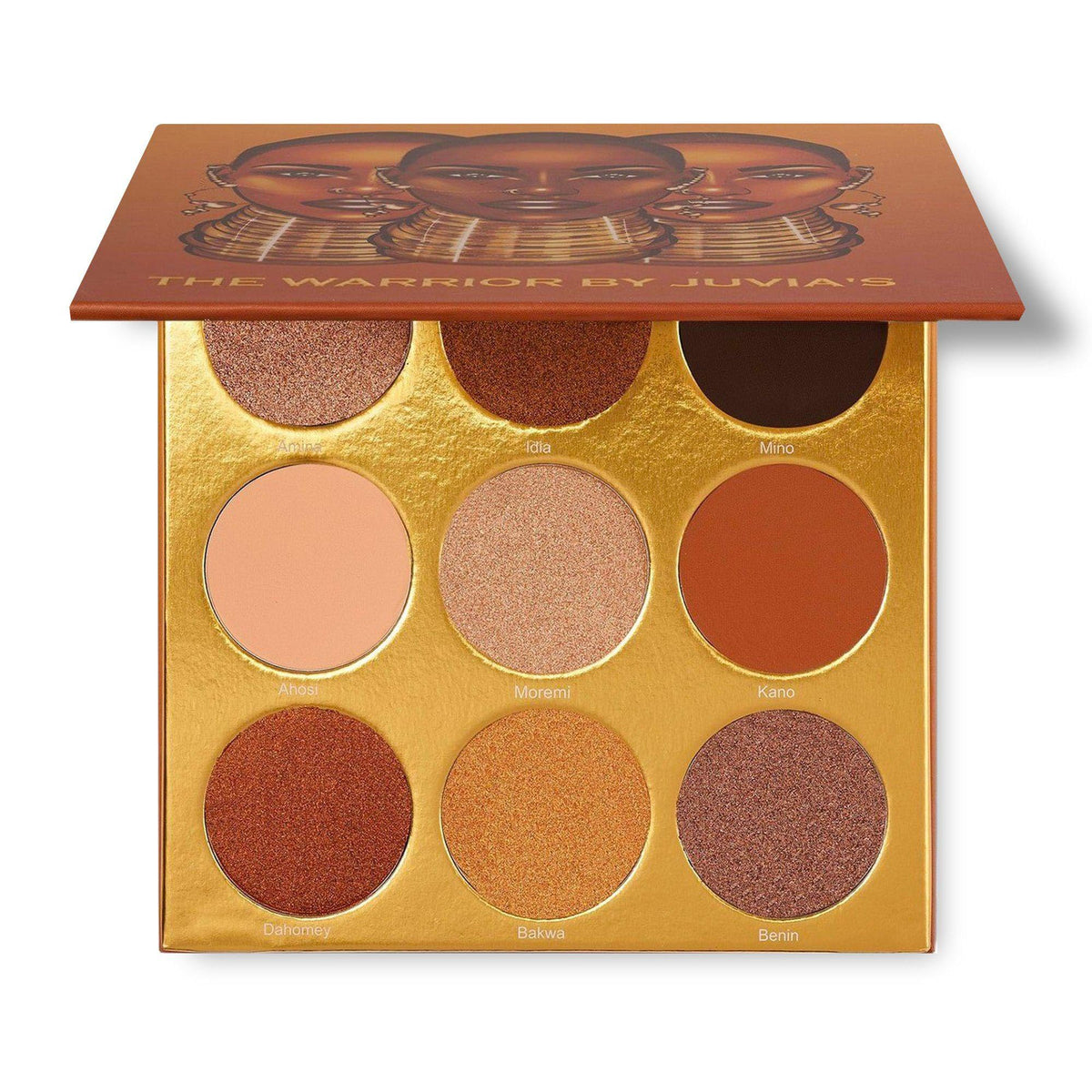 Juvia's Place The Warrior Palette - Warm Golds, Browns & Bronzes, 9 Pigmented Shades