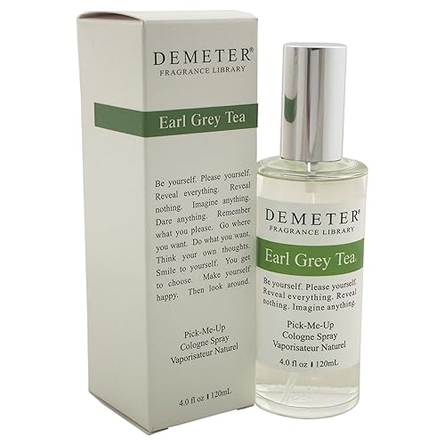 Demeter Earl Grey Tea Cologne Spray, 4 Fl Oz - Refreshing Fragrance for Tea Lovers, Long-Lasting Scent, Ideal Gift