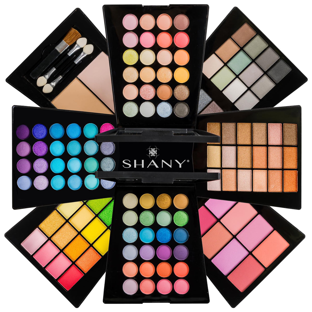 Shany Beauty Cliche All-In-One Makeup Palette With Eyeshadows, Powders, And Blushes