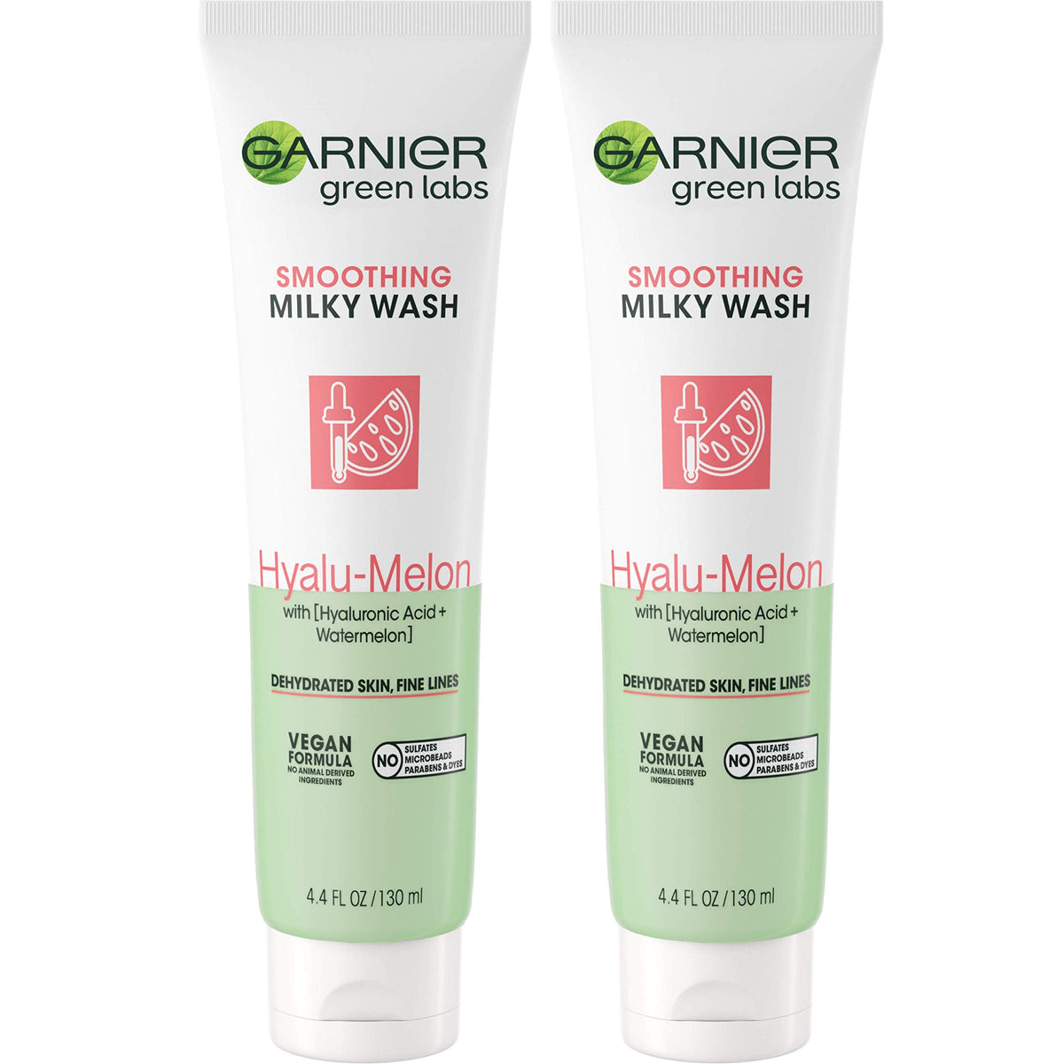 Garnier Skinactive Hyalu-Melon Cleanser With Hyaluronic Acid & Watermelon, 2 Count