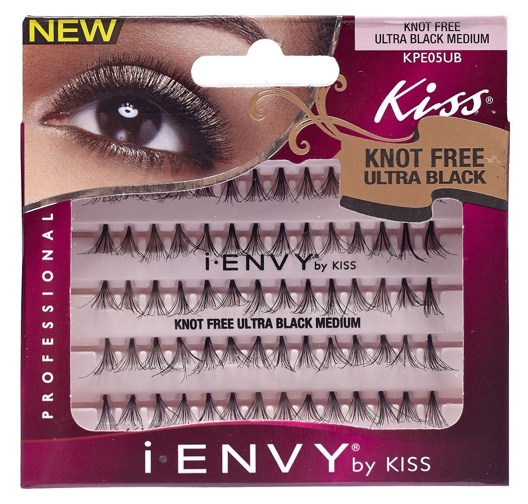 Kiss Kiss I Envy Knot Free Ultra Black Medium 70 Lashes - 2 Pack