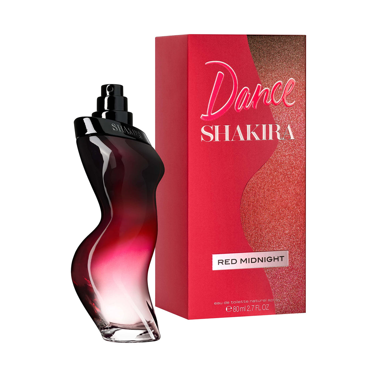 Shakira Dance Red Midnight Perfume for Women - Long Lasting Elegant Fragrance, Sweet Bold Notes - 2.7 Fl Oz