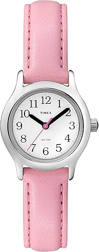 Timex Time Machines Pink Strap Watch - Alloy Case, Silver-Tone Accents, 24Mm