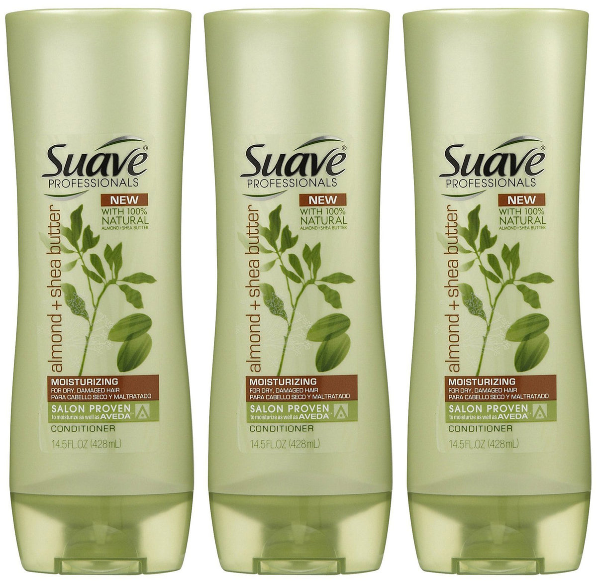 Suave Professionals Almond & Shea Butter Conditioner - 12.6 oz - 3 pk