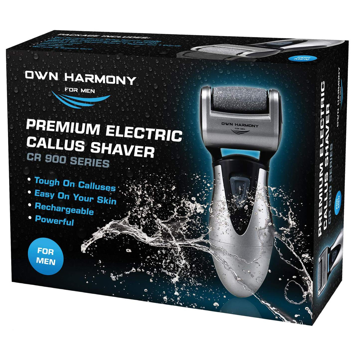 Own Harmony Electric Callus Remover - Rechargeable Foot File For Cracked Heels & Hard Skin