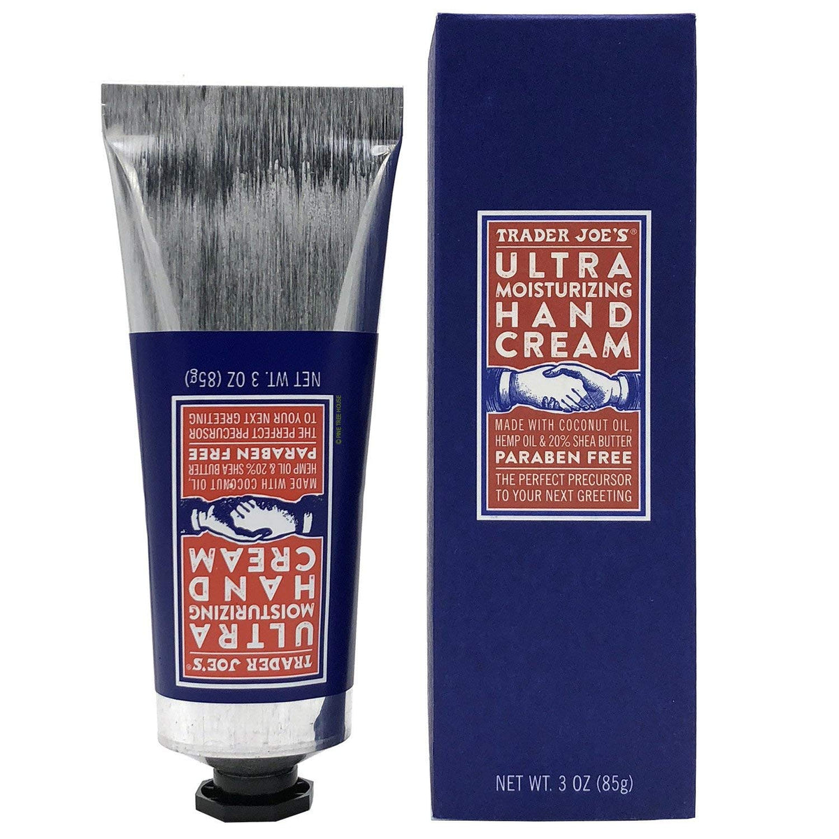 Trader Joe'S Ultra Moisturizing Hand Cream - 20% Shea Butter, Hemp & Coconut Oil, 3 Oz.