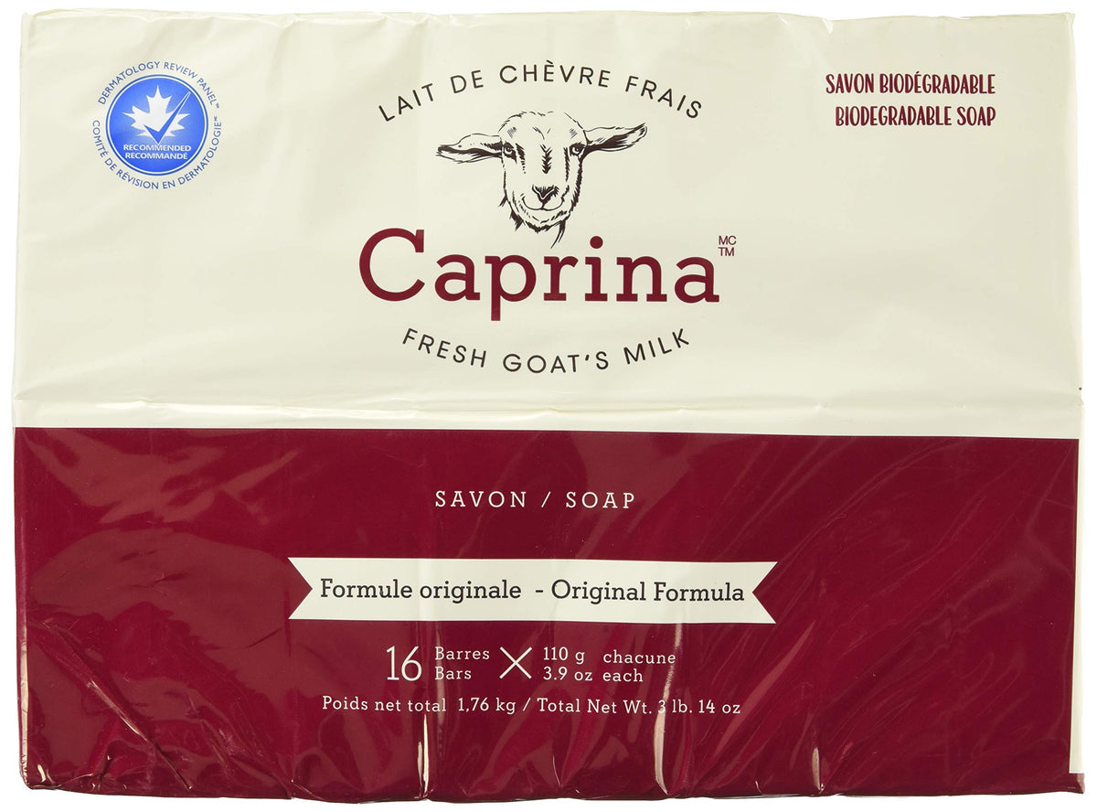 Caprina Canus Fresh Goat'S Milk Soap - 16 Bars, 62.4 Ounce, Moisturizing Cleanser