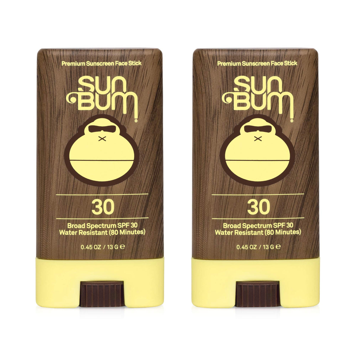 Sun Bum Spf 30 Sunscreen Face Stick - Vegan, Reef Friendly, Moisturizing, 2 Pack