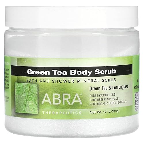 Abra-Cadabra Green Tea Body Scrub, 10 Oz, Pack Of 6 - Exfoliating Spa Treatment