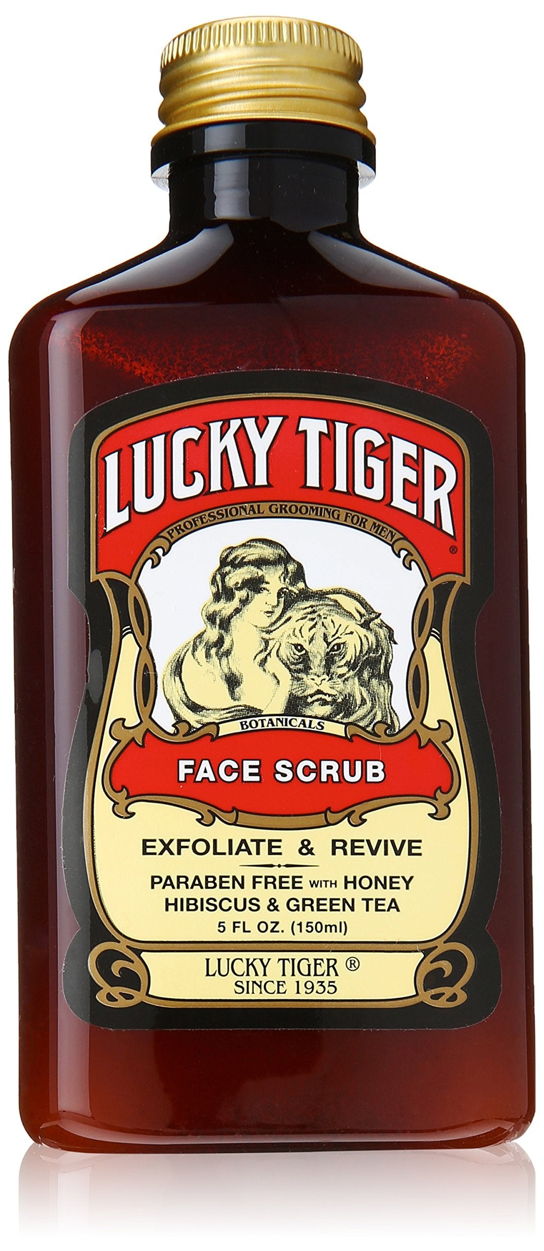 Lucky Tiger Face Scrub - 5 Oz Exfoliating Cleansing Scrub For Men’S Skincare