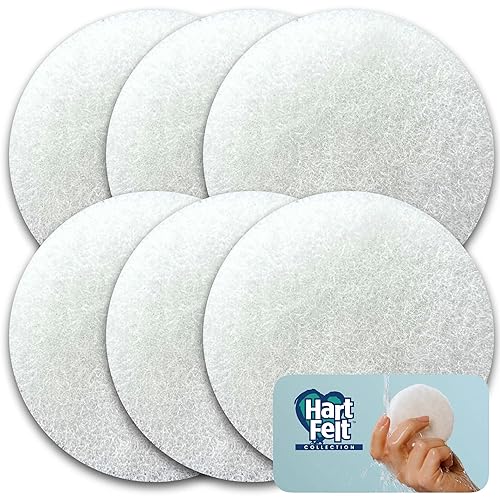 Hartfelt Reusable Face Sponges - Cleansing & Exfoliating, 6 Pack, Made In Usa, Gentle On Skin