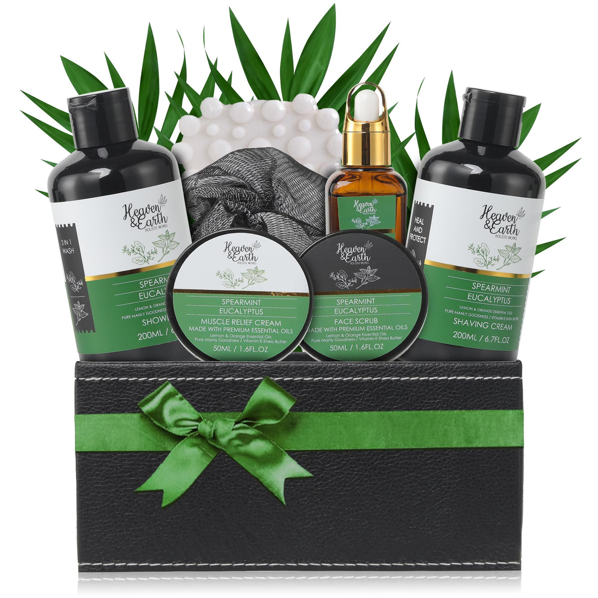 Eucalyptus Spearmint Spa Bath Set By Rachelle Parker - Xl Christmas Gift Basket For Men & Couples