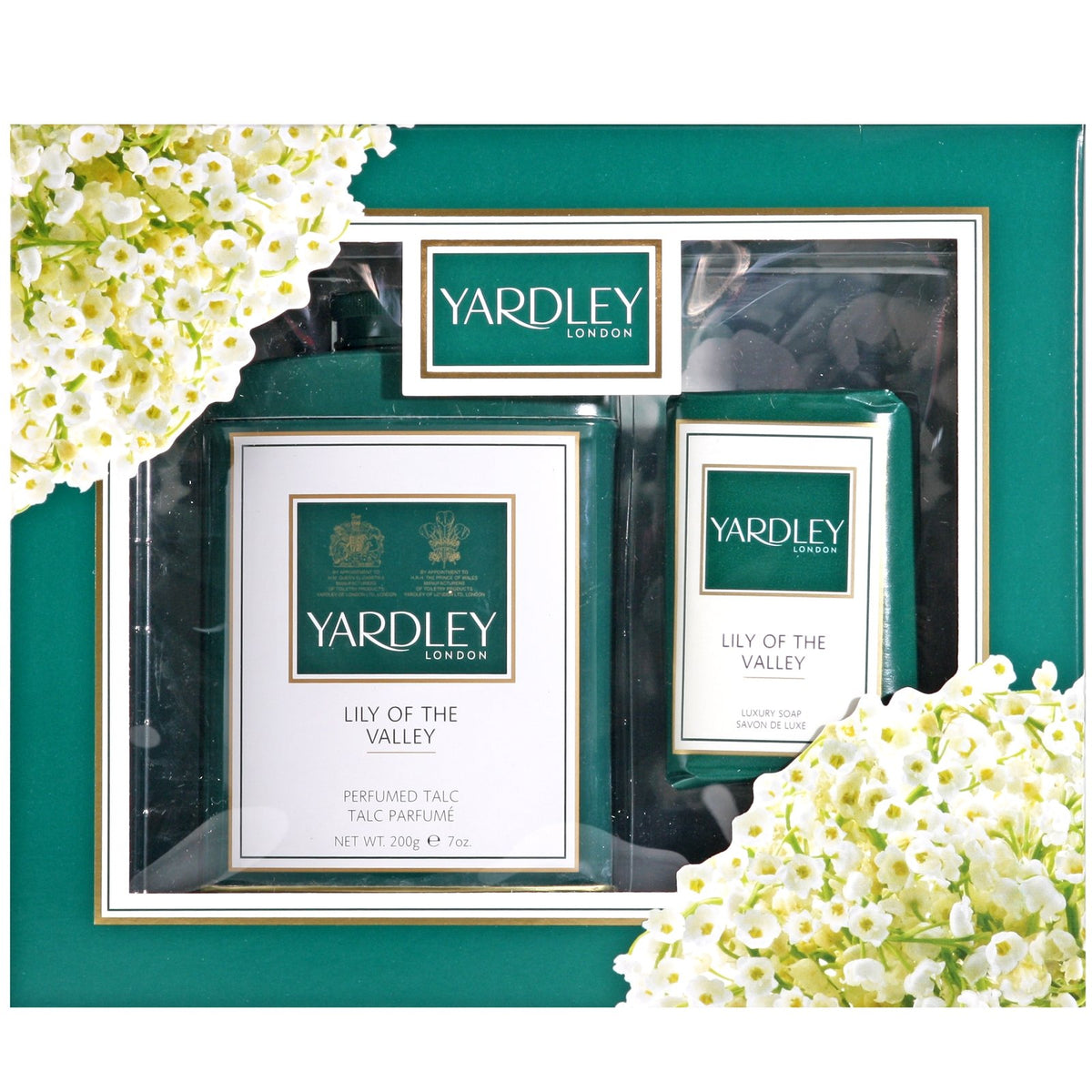 Yardley London Lily Of The Valley Talc 7 Oz & Soap 3.5 Oz Gift Set