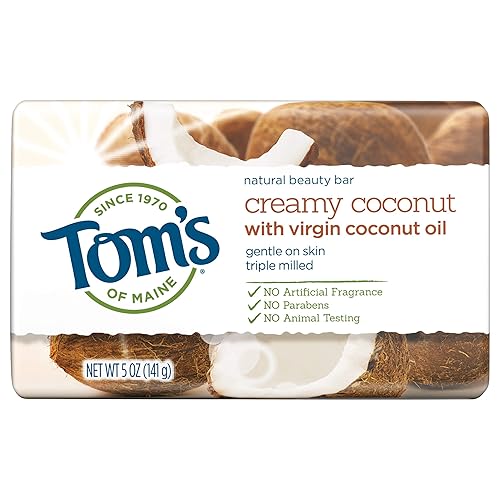 Tom'S Of Maine Natural Beauty Bar Soap, Creamy Coconut With Virgin Coconut Oil, 5 Ounce