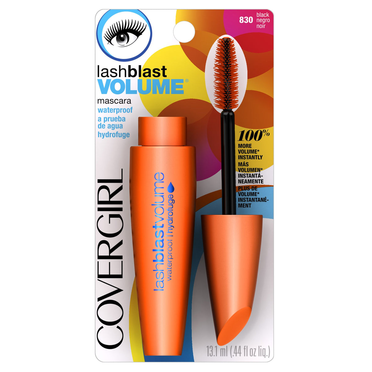 Covergirl Lashblast Waterproof Mascara, Black 830, 0.44 Fl Oz, Pack Of 3