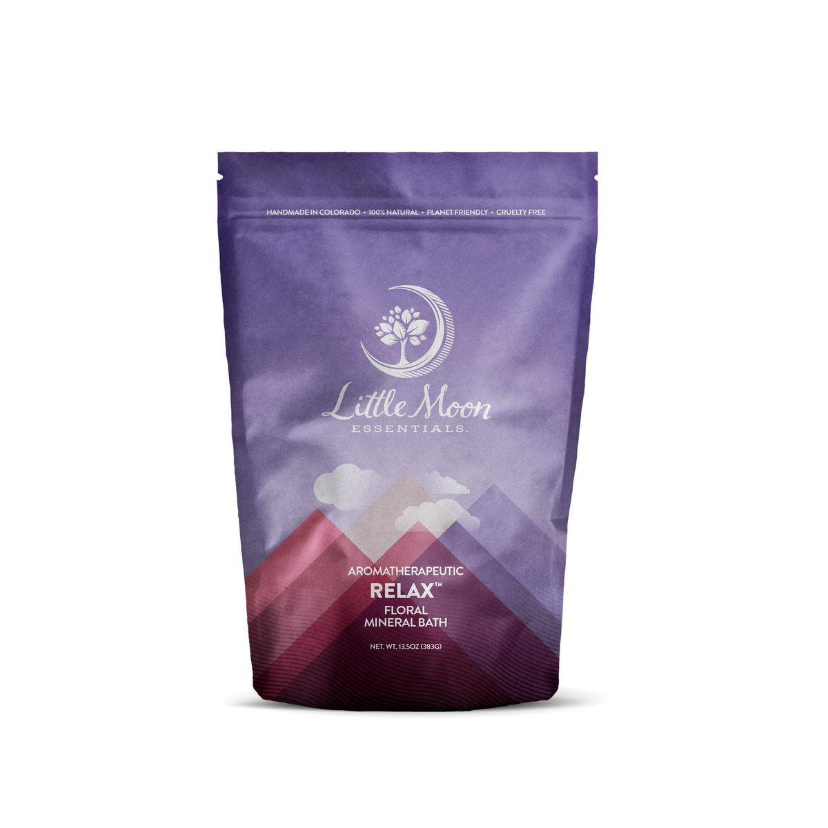 Little Moon Essentials Floral Mineral Bath Salt - Relaxing 13.5 Oz For Soothing Baths