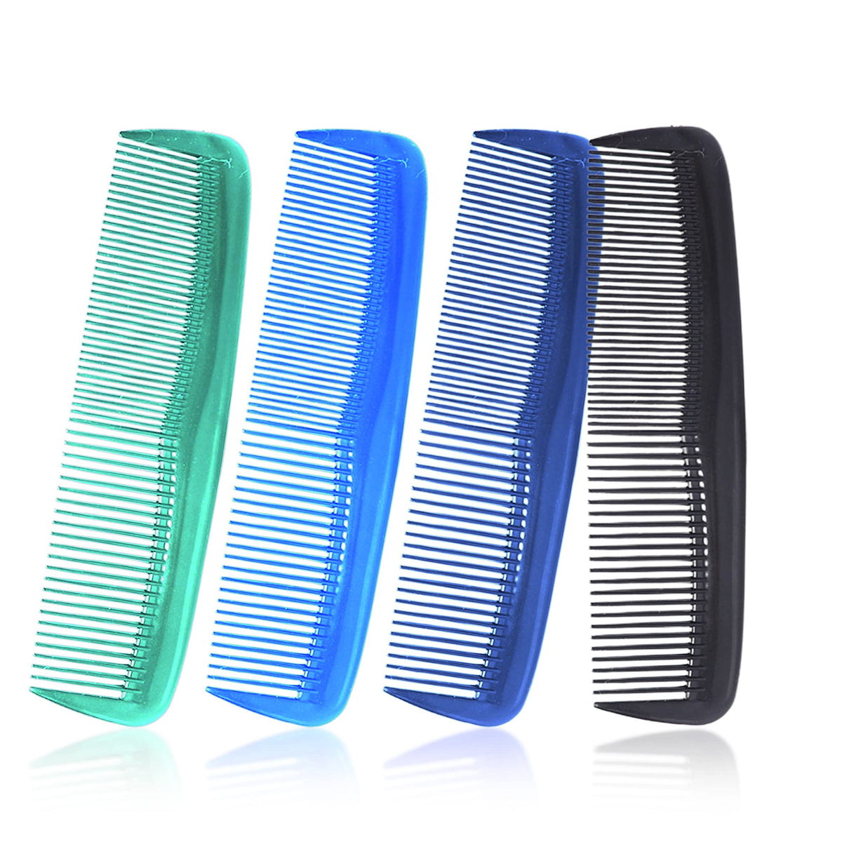 Soft 'N Style Hair Care 4-Pack Comb Set - Durable Fine Tooth Combs For Men & Women