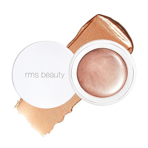 Rms Beauty Luminizer Cream Highlighter - Peach Dewy Makeup, Eyeshadow & Body Shimmer, 0.17 Oz