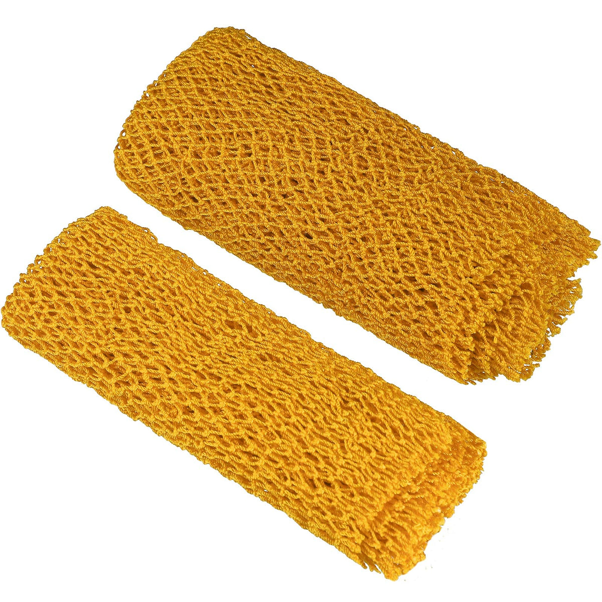 Patelai 2 Pack African Net Bath Sponge - Exfoliating Back Scrubber, Yellow Beauty Cloth