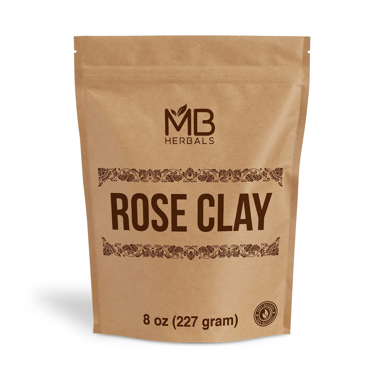 Mb Herbals Rose Clay 8 Oz | Pink Kaolin Clay For Excess Oil & Mild Exfoliation | Face Packs