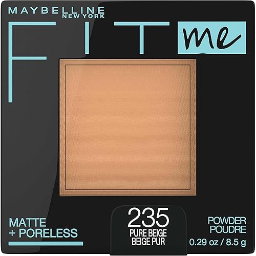 Maybelline Fit Me Matte + Poreless Powder, Pure Beige, 0.3Oz - Flawless Finish Makeup