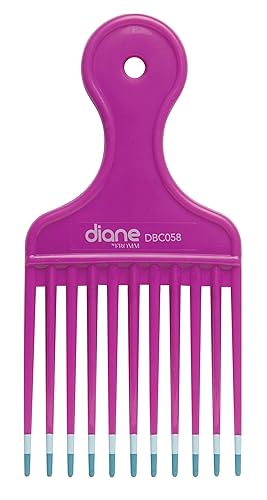 Diane Mebco 6 Inch Lift Comb - Coral Plastic, 1 Count, Medium Size Hair Tool