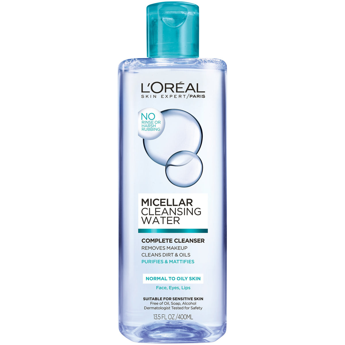 L'Oreal Paris Micellar Cleansing Water For Normal To Oily Skin, 13.5 Fl Oz