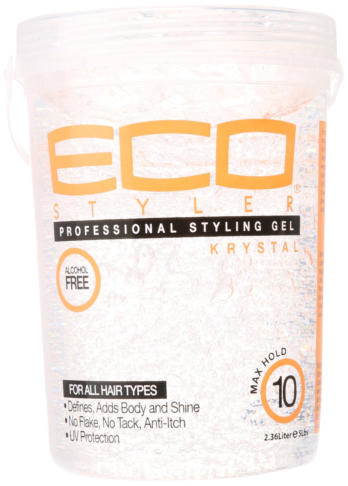 Ecoco Eco Style Gel, Clear - 80 Ounce Hair Styling Gel For Strong Hold & Shine