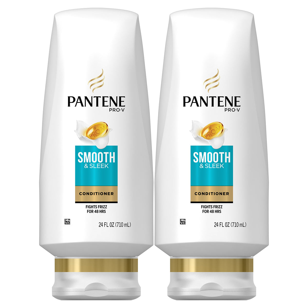 Pantene Argan Oil Conditioner For Frizz Control, Smooth & Sleek, 24 Fl Oz, Pack Of 2