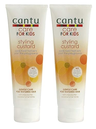 Cantu Care For Kids Styling Custard, 8 Oz Tube, 2 Pack - Kids Hair Styling Gel