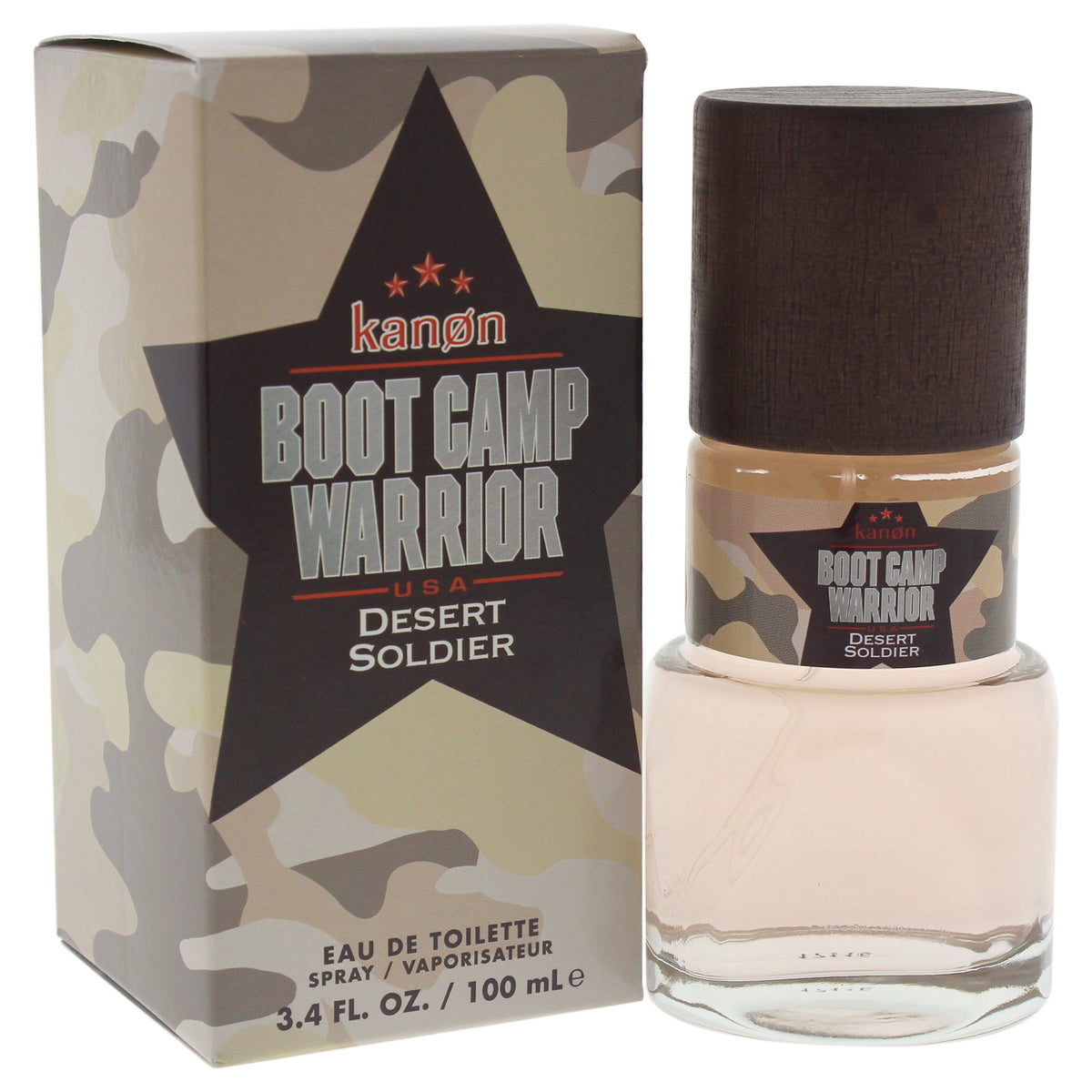 Kanon Boot Camp Warrior Desert Soldier Eau De Toilette Spray For Men, 3.4 Oz By Penthouse