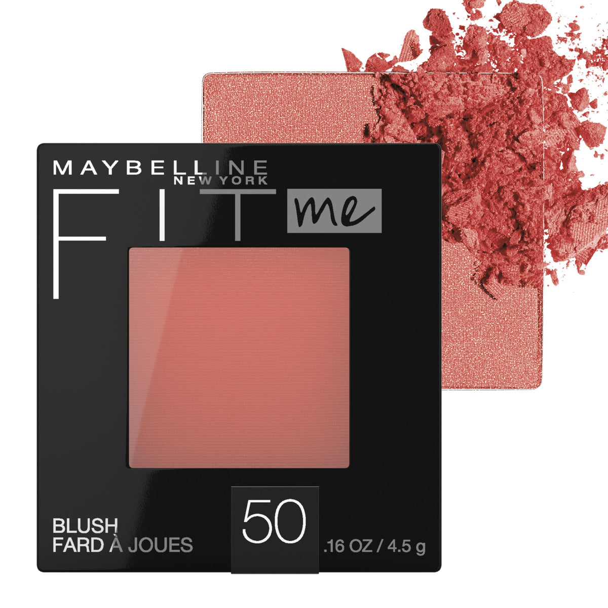 Maybelline Fit Me Blush, Lightweight Blendable Color, Long-Lasting Wine, 0.16 Oz