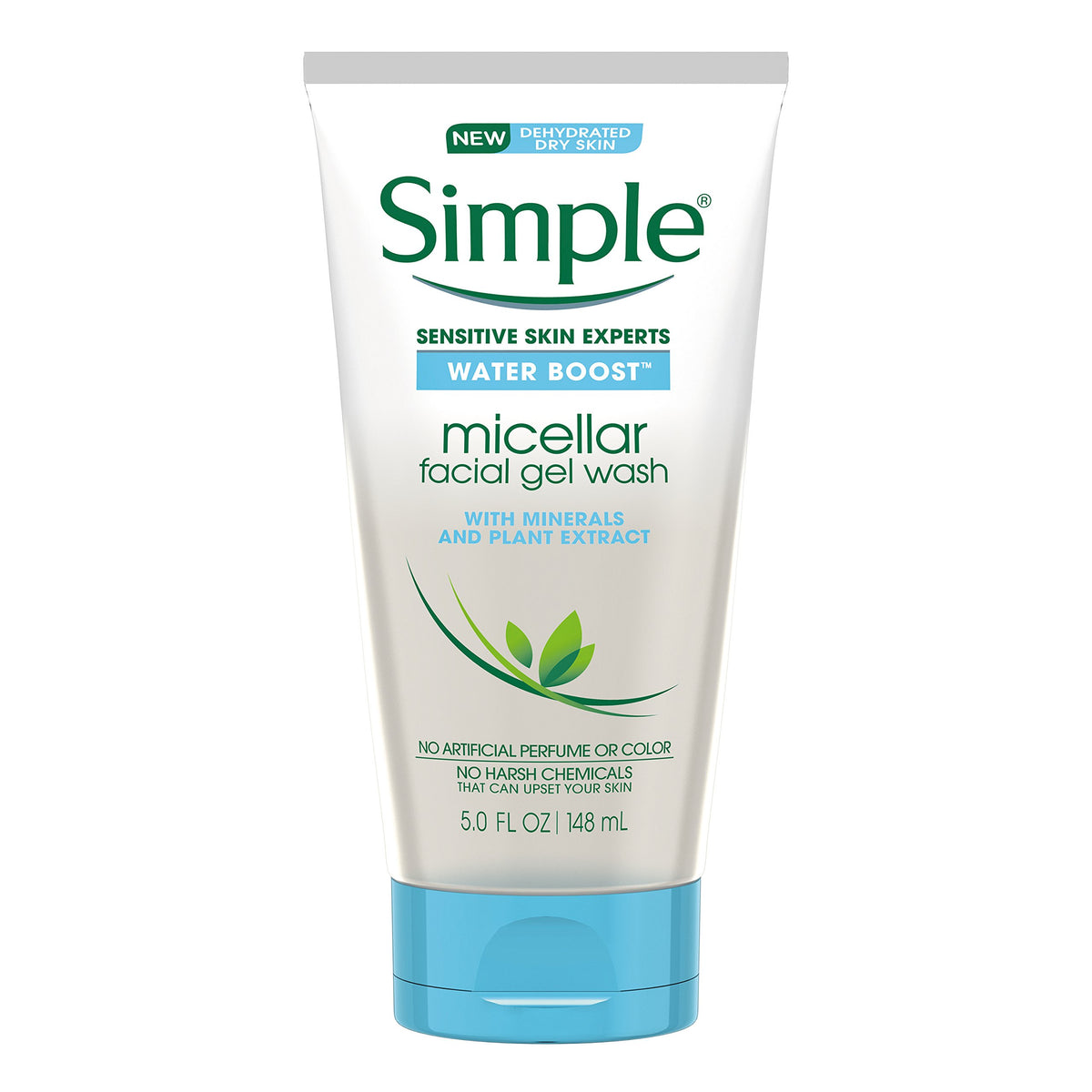 Simple Micellar Facial Gel Wash For Sensitive Skin, 5 Fl Oz (Pack Of 3)