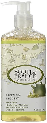 South Of France Green Tea Hand Wash - 8 Oz Moisturizing Liquid Soap For Gentle Cleansing