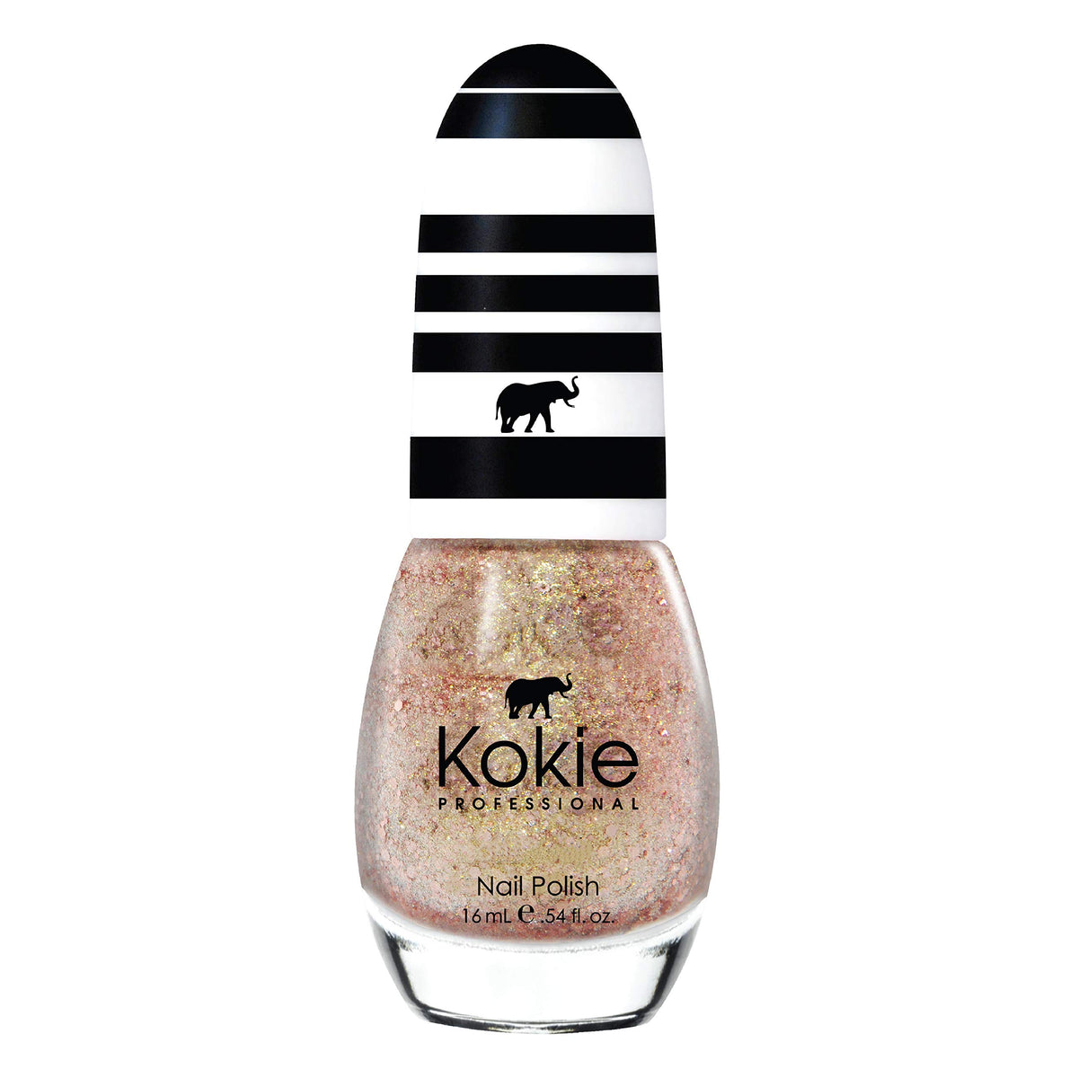 Kokie Professional Nail Polish 0.54 Fl Oz - Sparkler Send Off, Long-Lasting Color