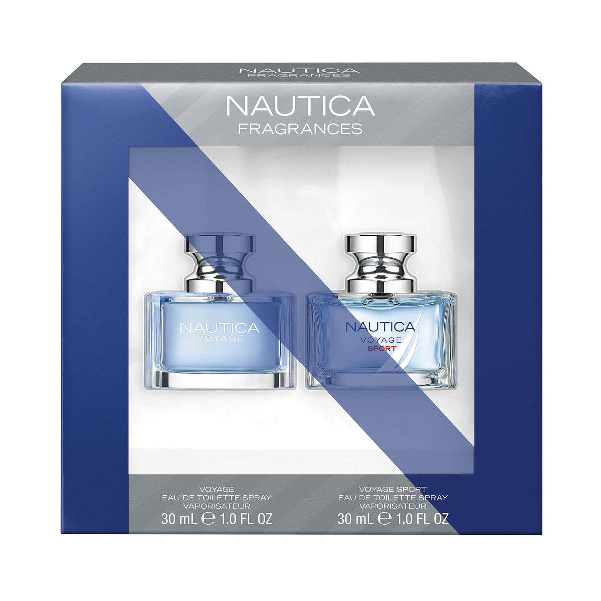 Nautica Eau De Toilette Gift Set - Voyage & Voyage Sport, 1 Oz, Pack Of 2, $44 Value