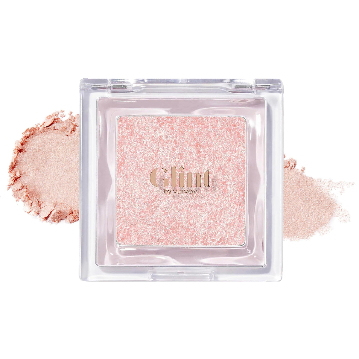 Glint By Vdivov Dewy Highlighter - Peach Moon, 0.08Oz Luminous Glow, Rich Pigment, Korean